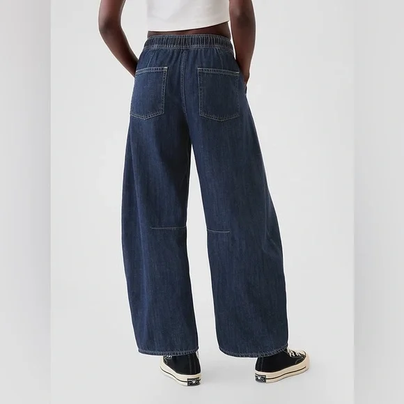 NWT! GAP Dark Indigo Mid Rise Easy Horseshoe Jeans - Size XL 🩷 #607775 - Picture 4 of 10